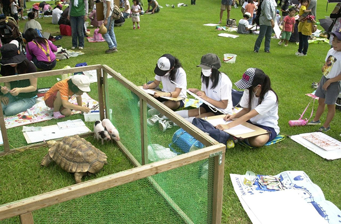 スケッチの様子